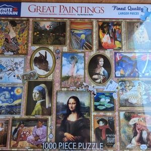 White Mountain Great Paintings 1000 pcs